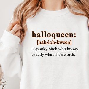halloqueen crewneck (on etsy!)